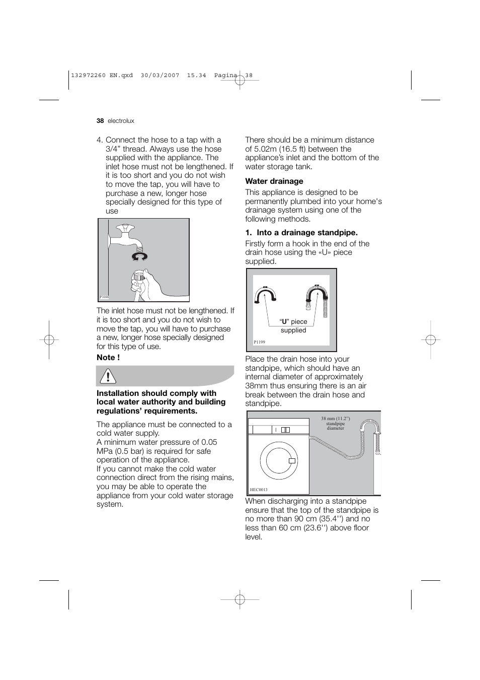 Electrolux EWN 16781 W User Manual | Page 38 / 48