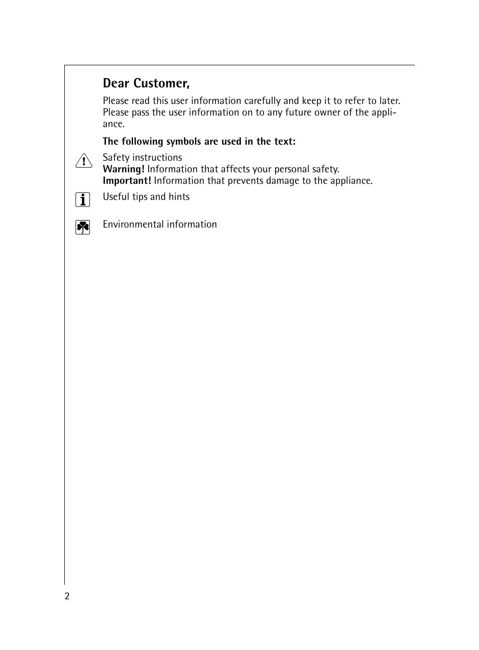 Electrolux 54600 User Manual | Page 2 / 36
