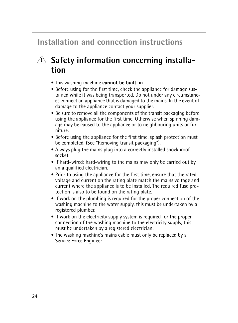 Electrolux 54600 User Manual | Page 24 / 36