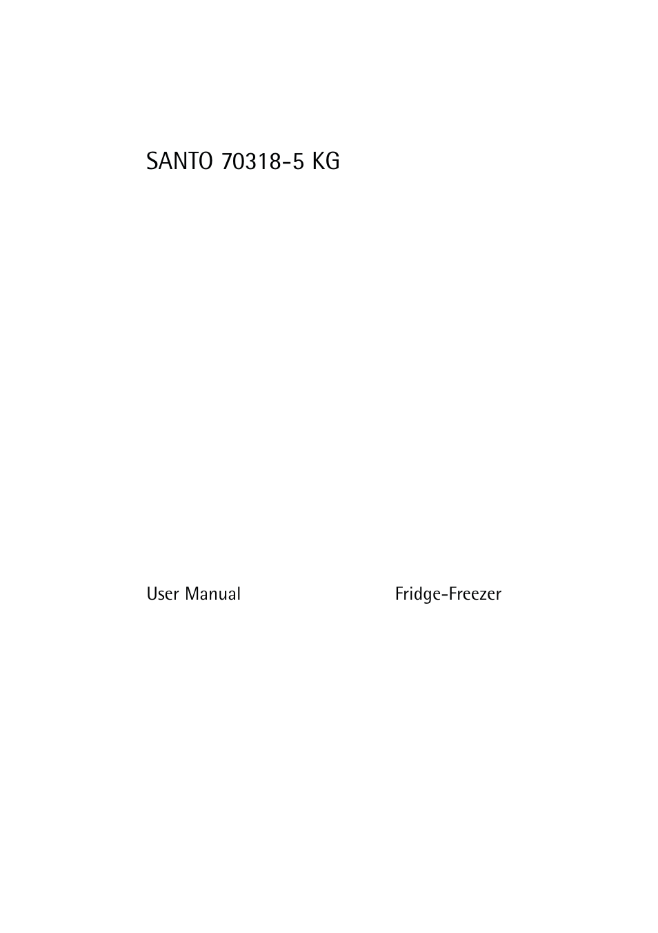 Electrolux 70318-5 KG User Manual | 32 pages