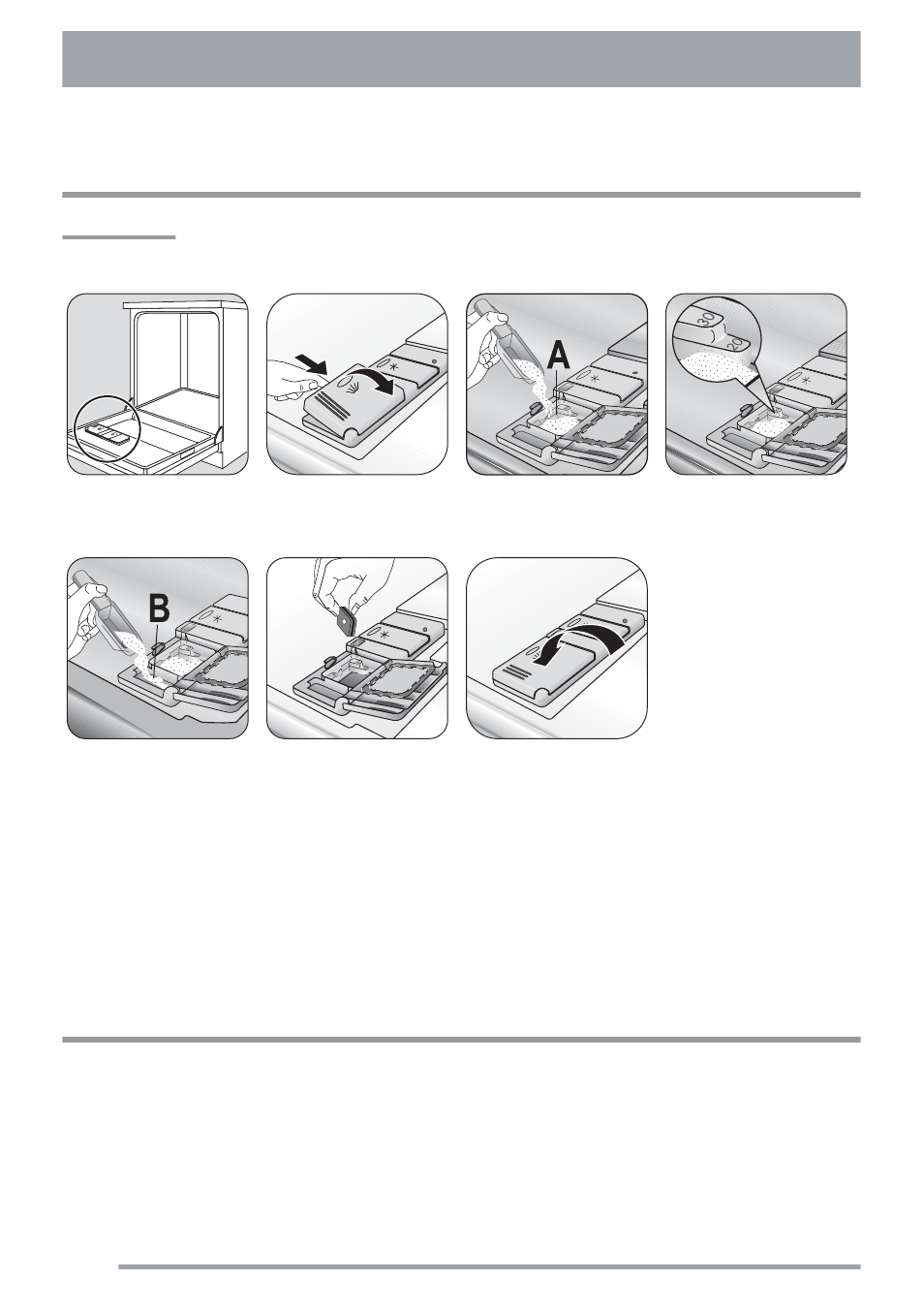 Use of detergent, Unloading the dishwasher, Detergent tablets | Electrolux ZKI1410 User Manual | Page 14 / 24