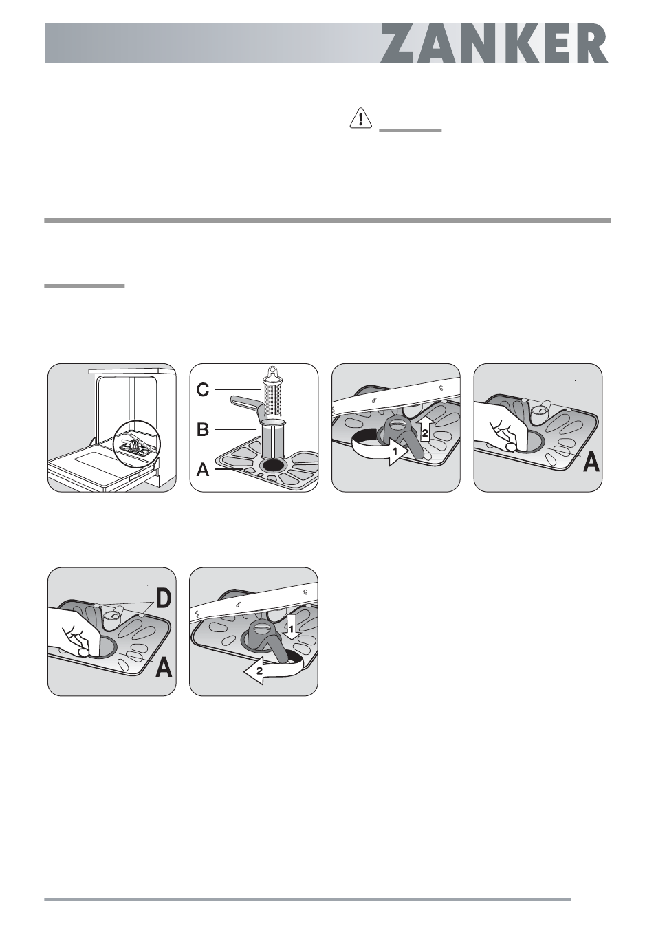 Care and cleaning, Cleaning the filters, Cleaning the spray arms | Electrolux ZKI1410 User Manual | Page 15 / 24