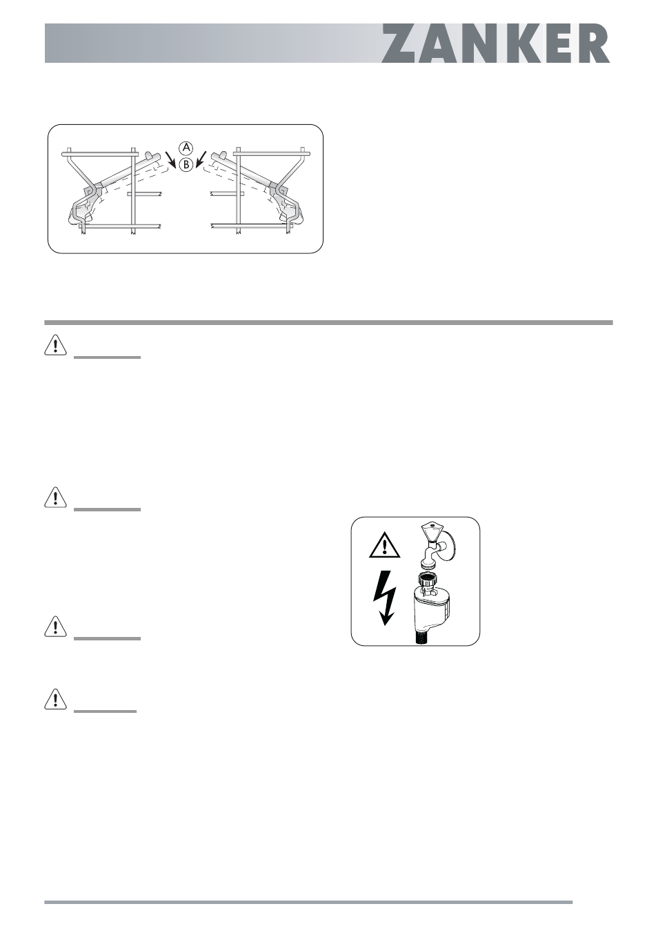 Installation, Water connection, Water inlet hose with safety valve | Electrolux ZKI1410 User Manual | Page 21 / 24