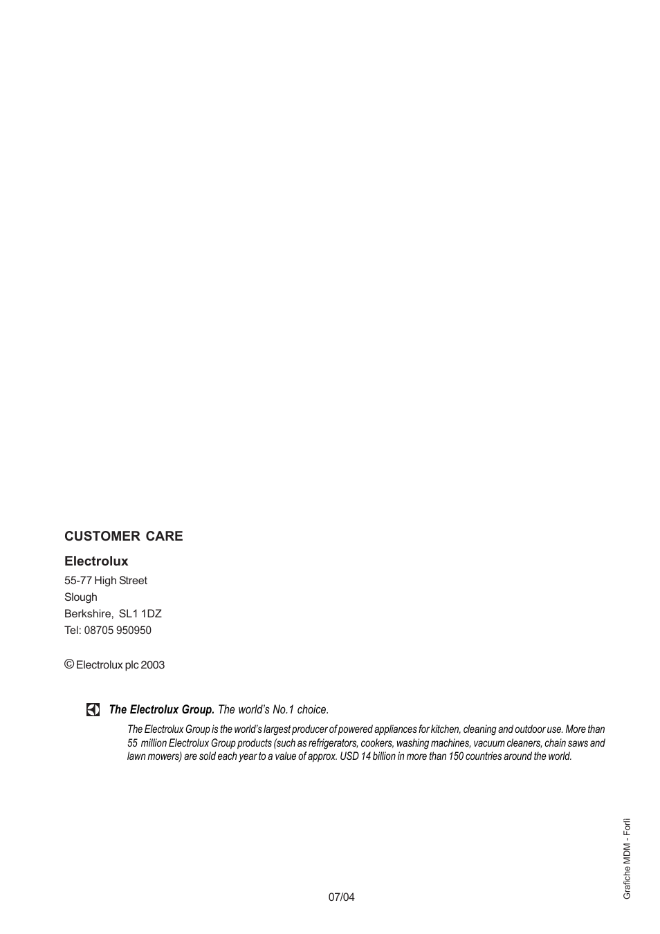 Electrolux EHG 6762 User Manual | Page 16 / 16