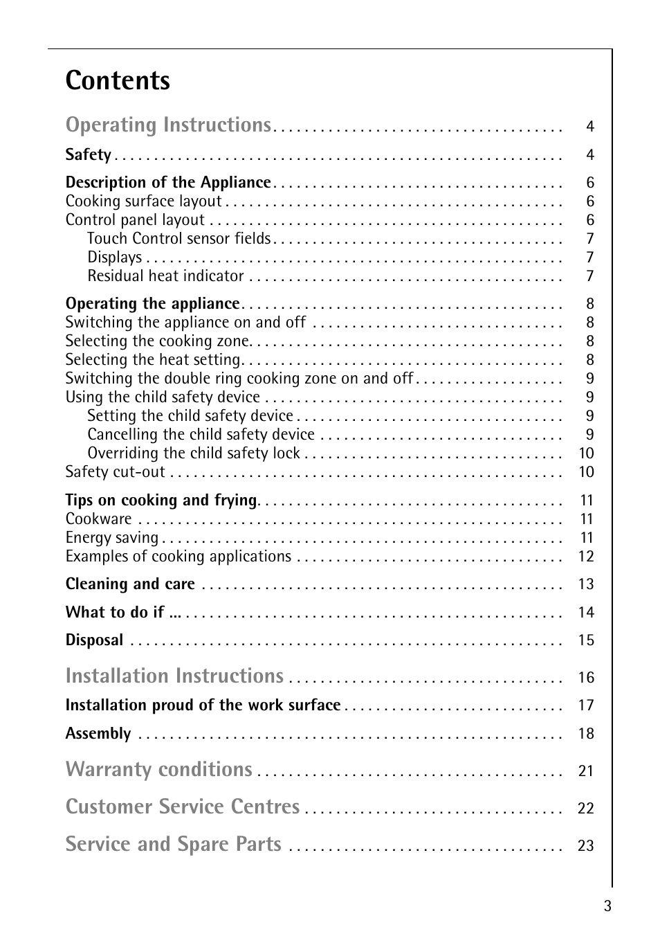 Electrolux 6410KF User Manual | Page 3 / 24