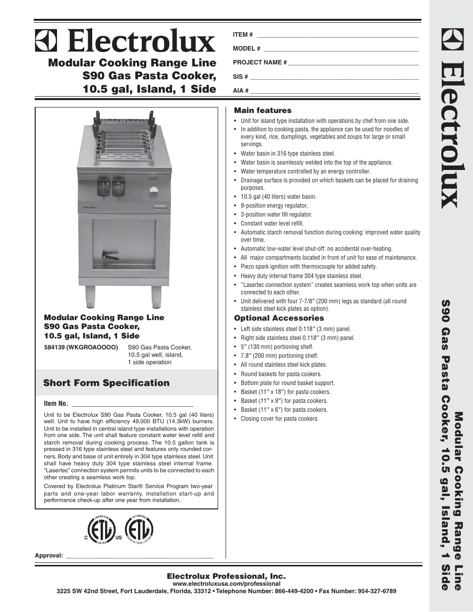 Electrolux 584139 User Manual | 2 pages