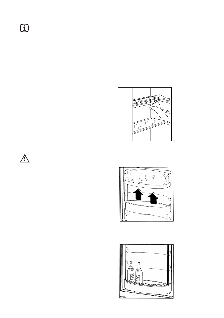 Operation, Before use, Setting the temperature | Fresh food refrigeration, The door shelves | Electrolux U20012 ER 6632 User Manual | Page 5 / 17