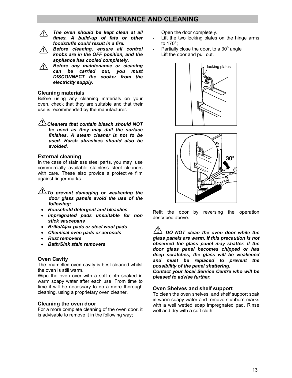 Maintenance and cleaning | Electrolux ZCG 531 User Manual | Page 13 / 28