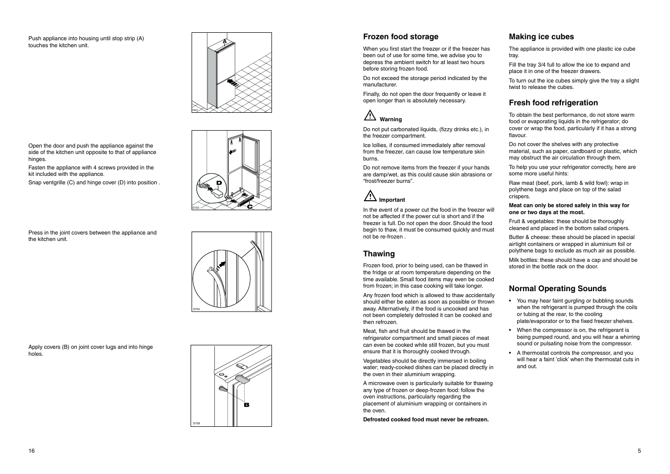 Electrolux ERF 2830 User Manual | Page 16 / 20