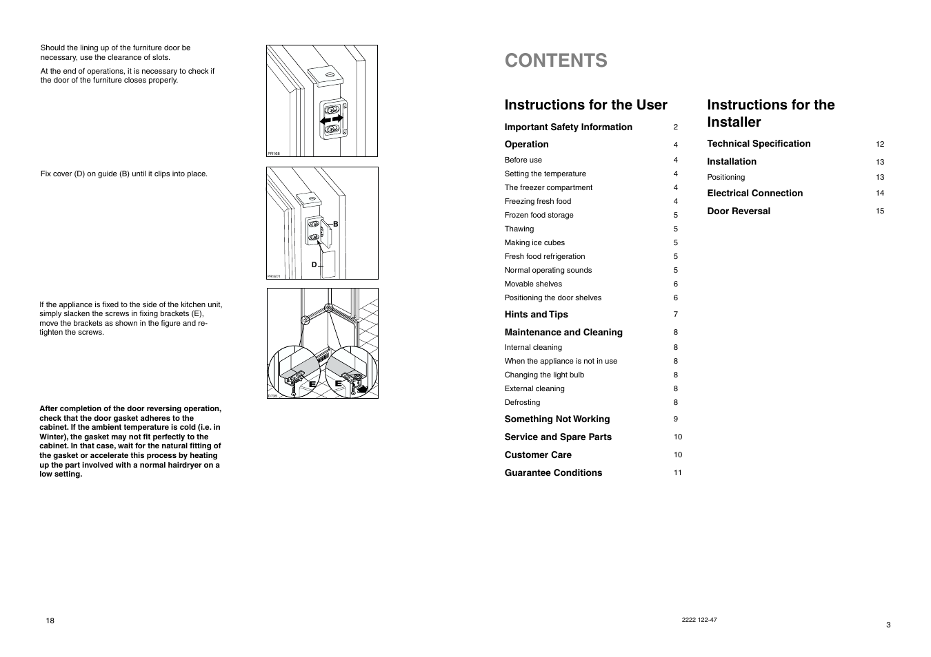 Electrolux ERF 2830 User Manual | Page 18 / 20