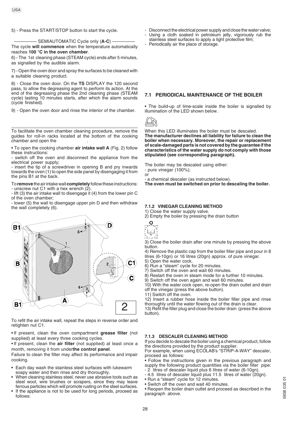 Electrolux Air-O-Convect 269083 User Manual | Page 28 / 30