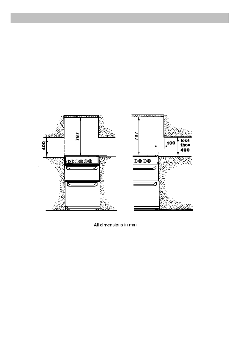 Location of appliance, Installation instruction | Electrolux SIM 533 User Manual | Page 31 / 40