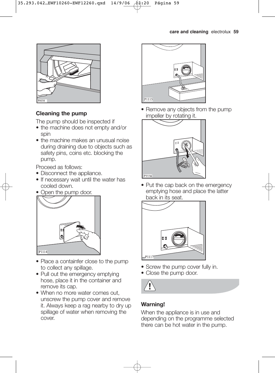 Electrolux EWF 10260 W User Manual | Page 23 / 39