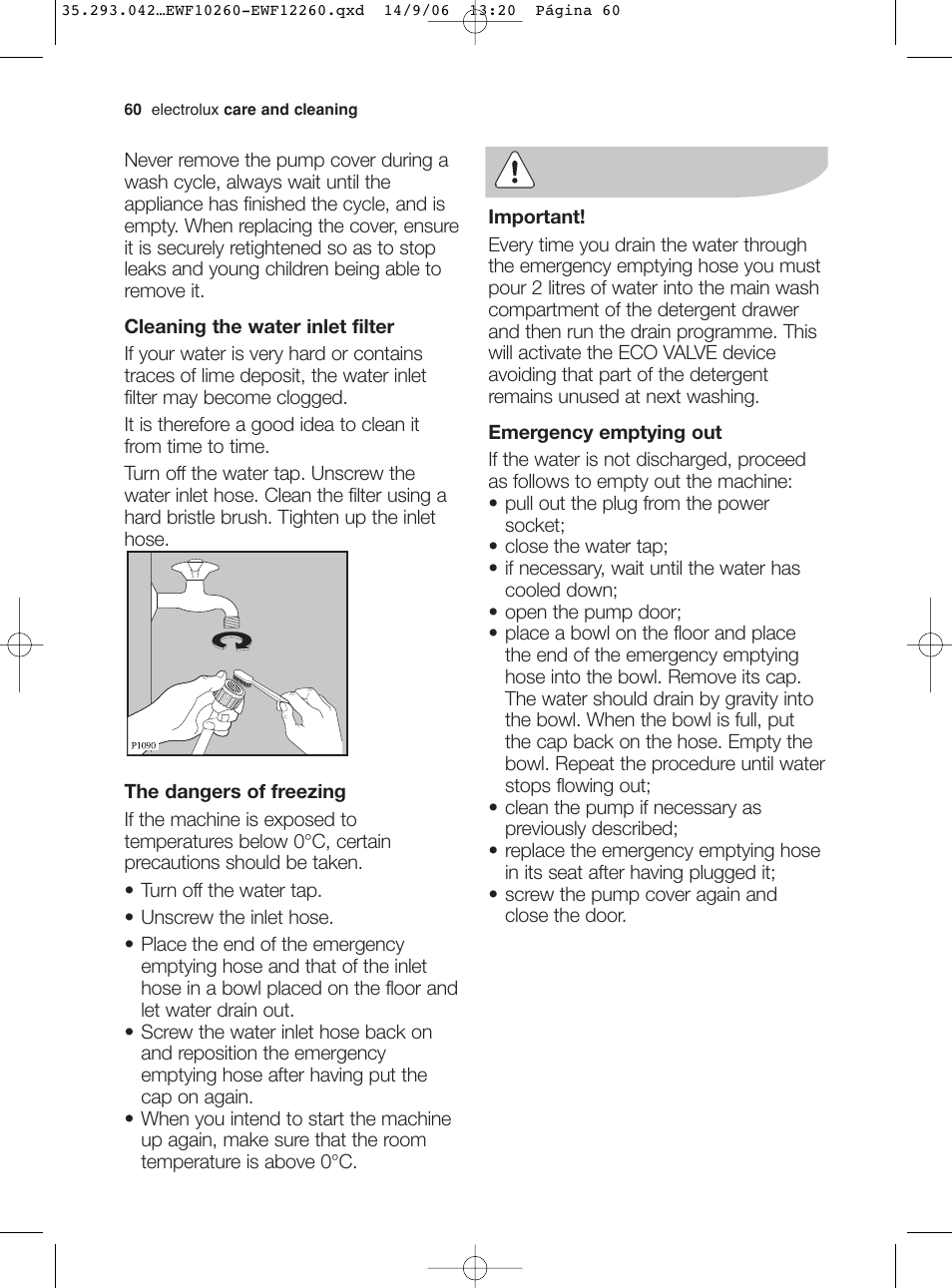 Electrolux EWF 10260 W User Manual | Page 24 / 39