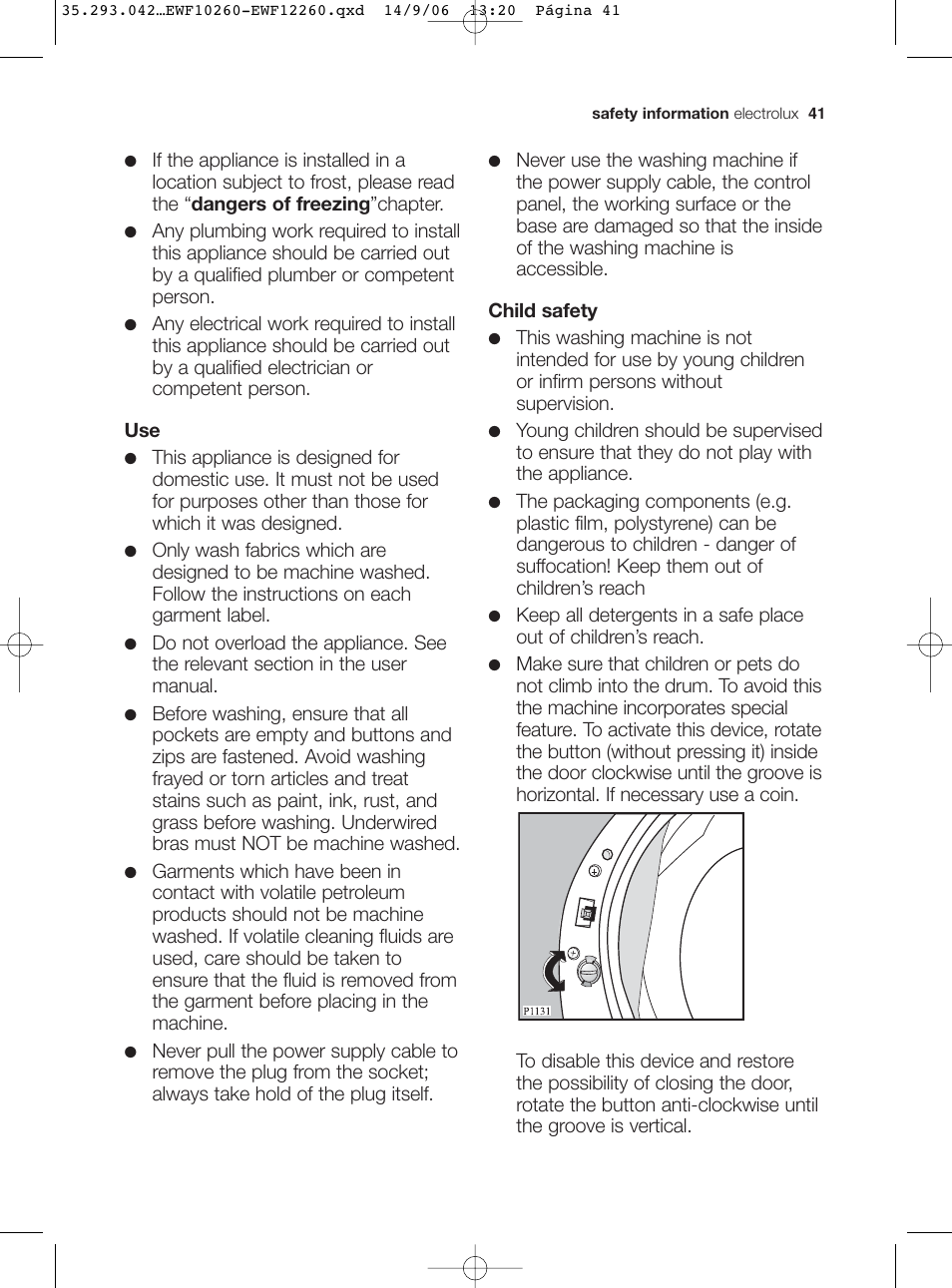 Electrolux EWF 10260 W User Manual | Page 5 / 39