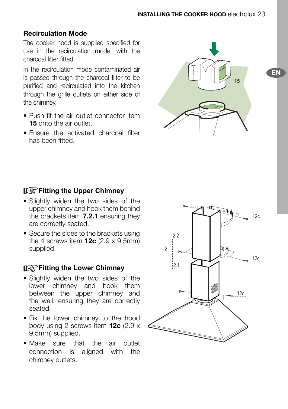 Electrolux EFC70011 User Manual | Page 23 / 28