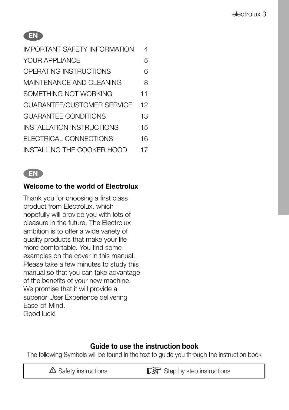 Electrolux EFC70011 User Manual | Page 3 / 28