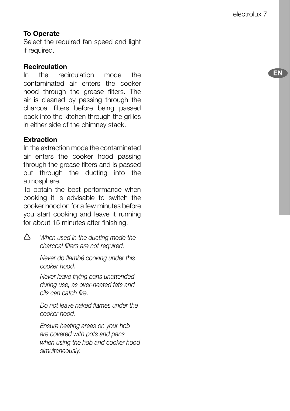 Electrolux EFC70011 User Manual | Page 7 / 28