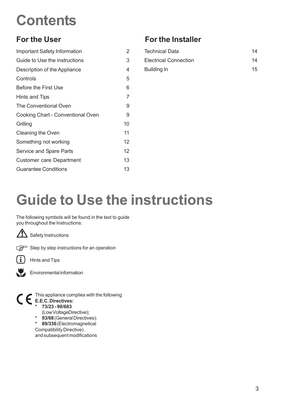 Electrolux EOB 2700 User Manual | Page 3 / 16
