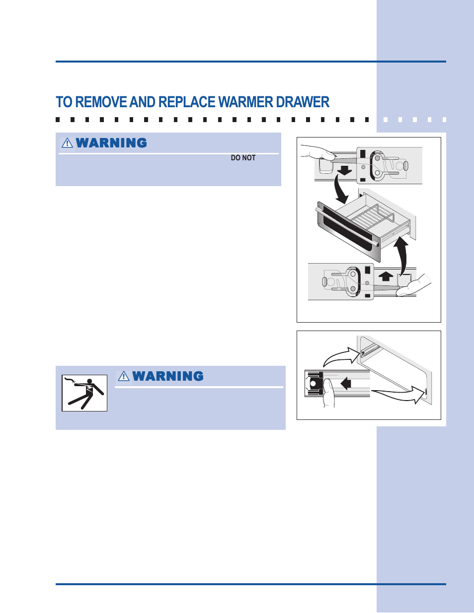 General care & cleaning, Warning | Electrolux 318 201 017 User Manual | Page 9 / 12