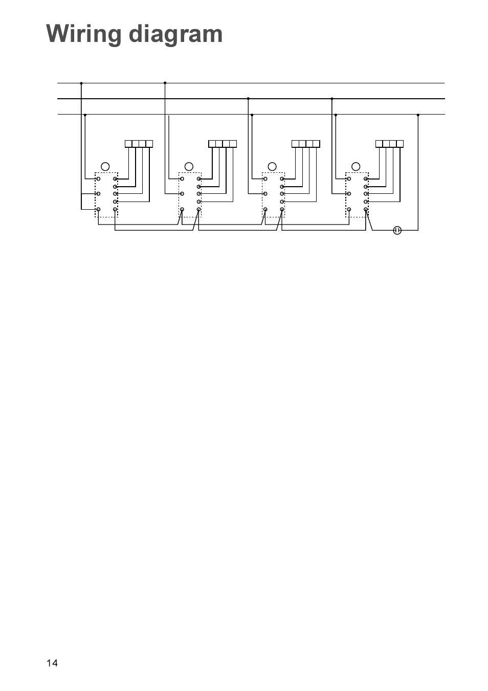 Wiring diagram, Nl l 4 1 3 | Electrolux EHE 688W User Manual | Page 14 / 16