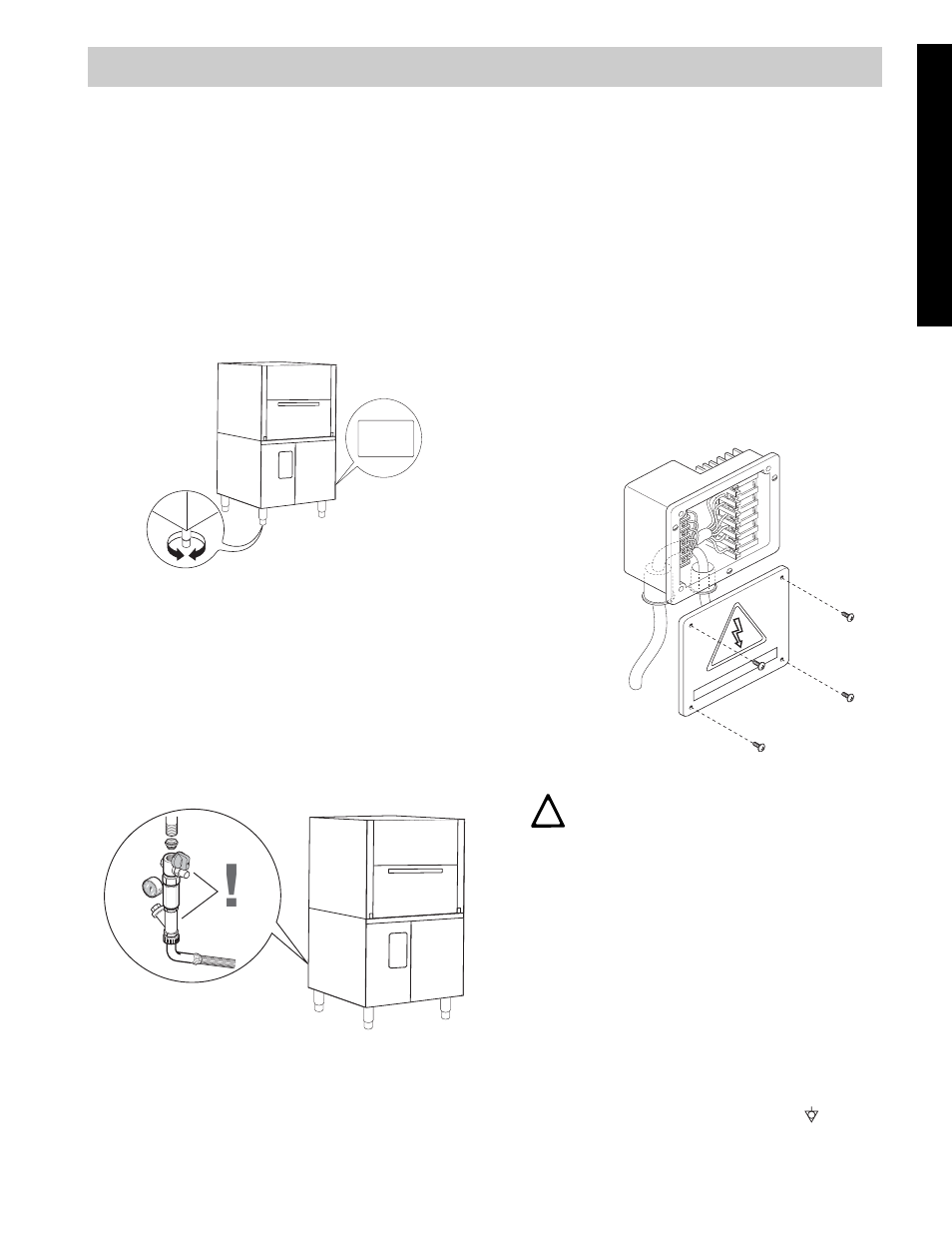 C installation and start-up instructions, C1 water connection, C2 electrical connection | English, Cinstallation and start-up instructions | Electrolux 506030 User Manual | Page 9 / 20