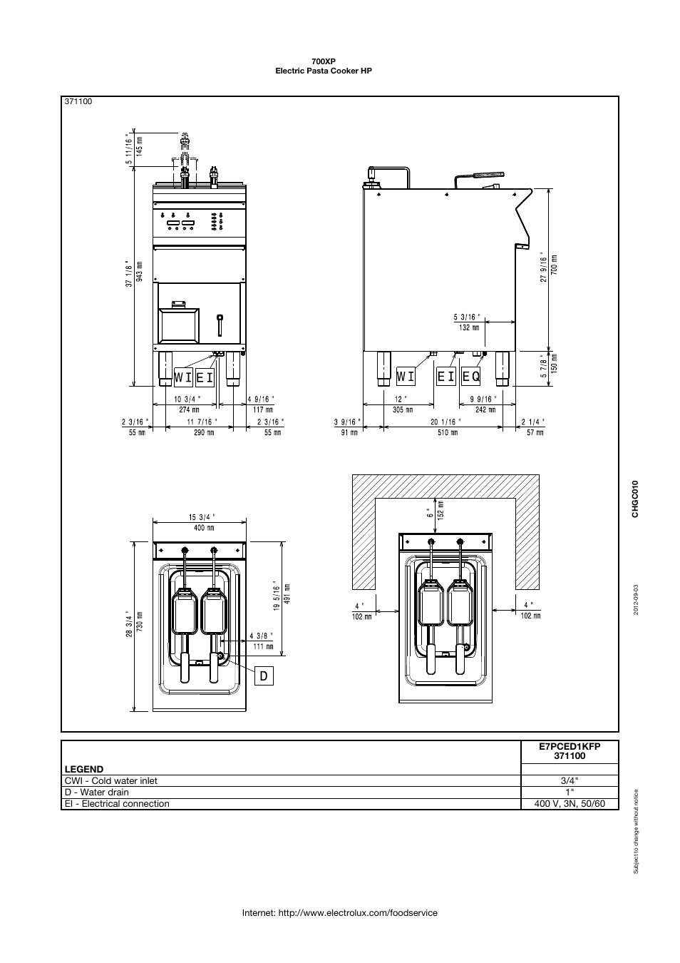 Electrolux 700XP User Manual | Page 3 / 3
