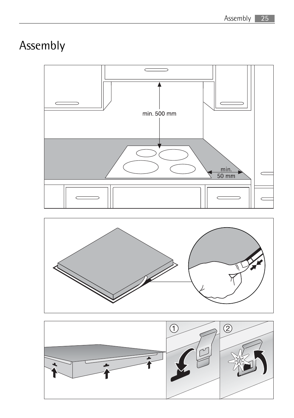 Assembly, 25 assembly | Electrolux 76331 KF-N User Manual | Page 25 / 32