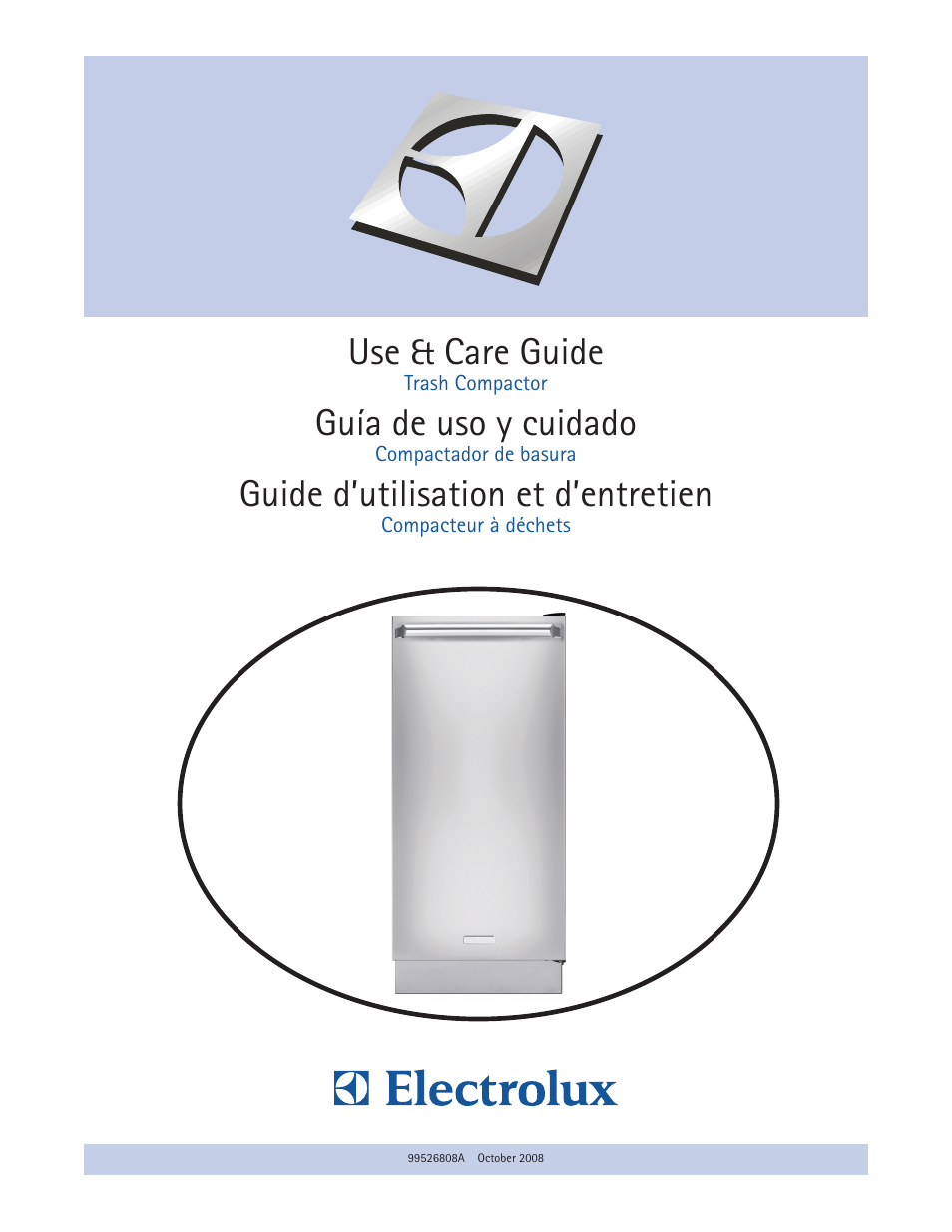 Electrolux Trash Compactor 99526808A User Manual | 12 pages