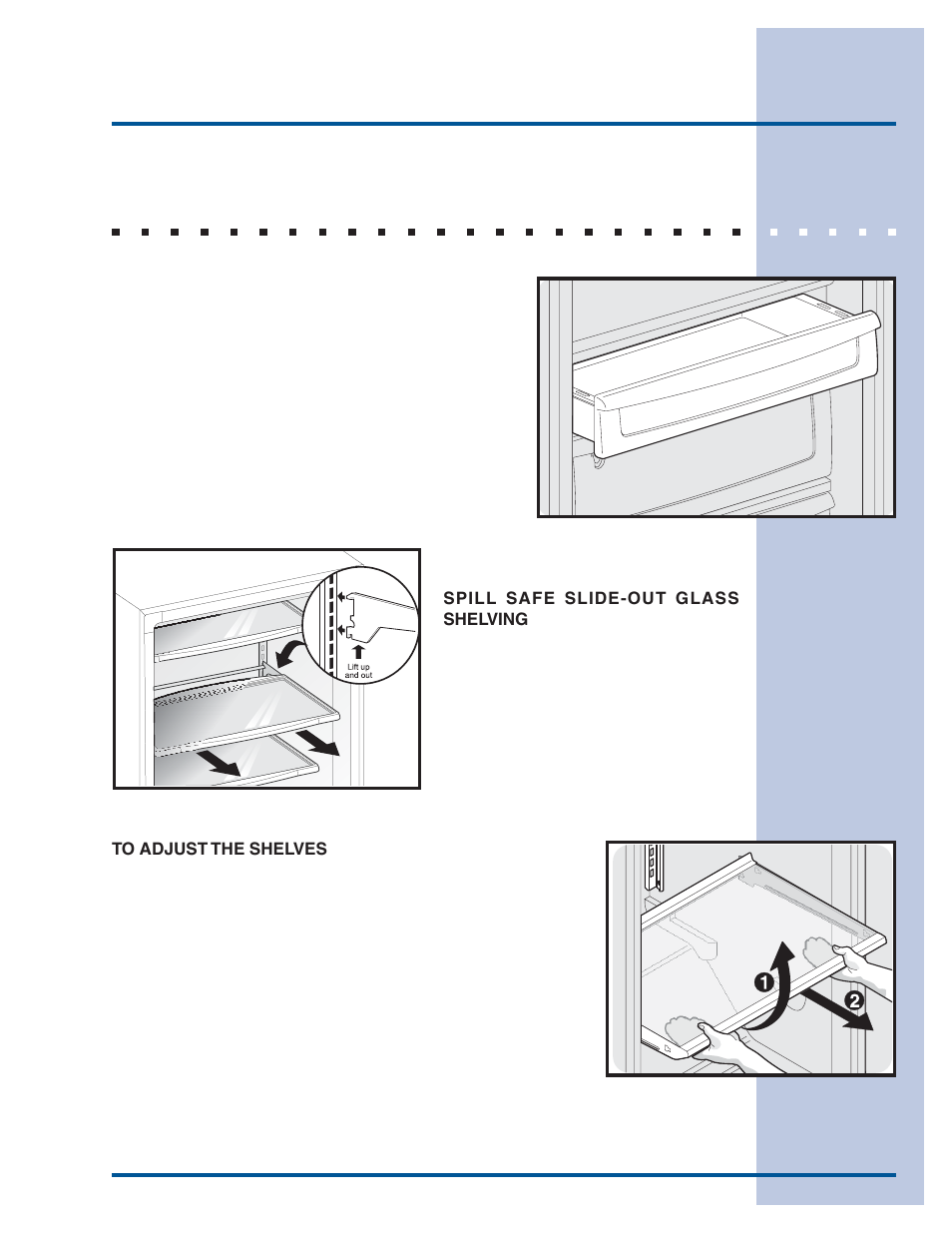 Refrigerator features, Storage | Electrolux 297122800 (0608) User Manual | Page 11 / 22