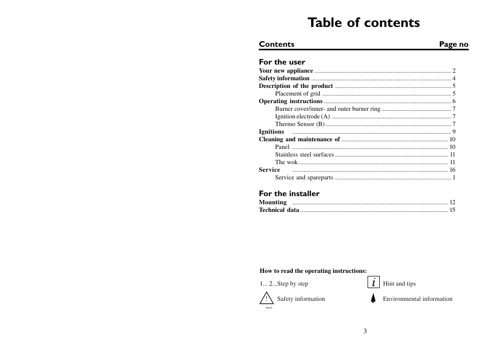 Electrolux 3531 WK-M User Manual | Page 3 / 10