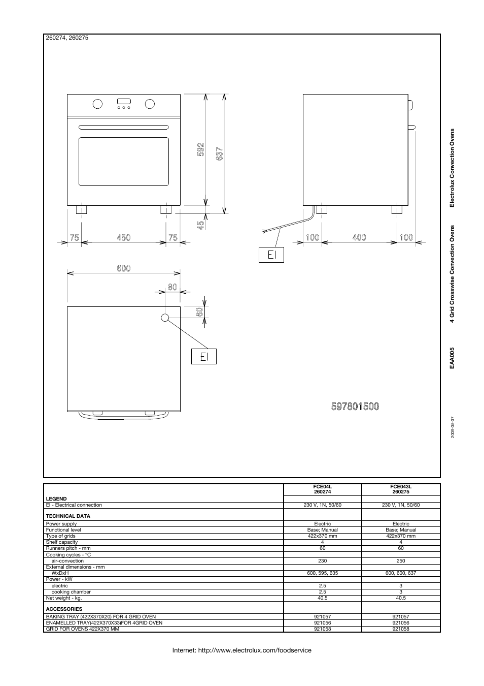 Electrolux Convection Oven User Manual | Page 2 / 2