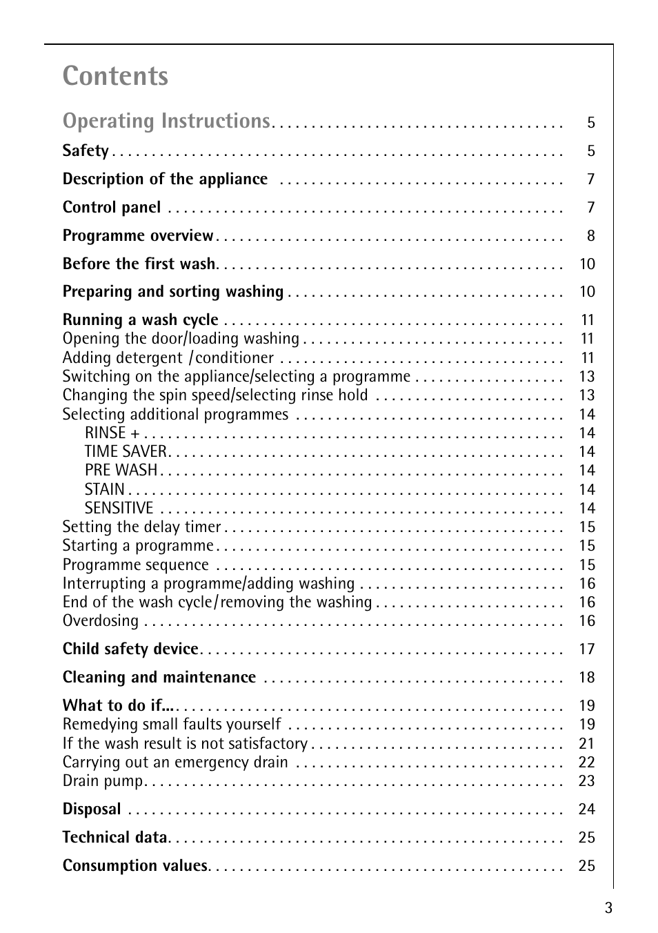 Electrolux LAVAMAT 74810 User Manual | Page 3 / 40