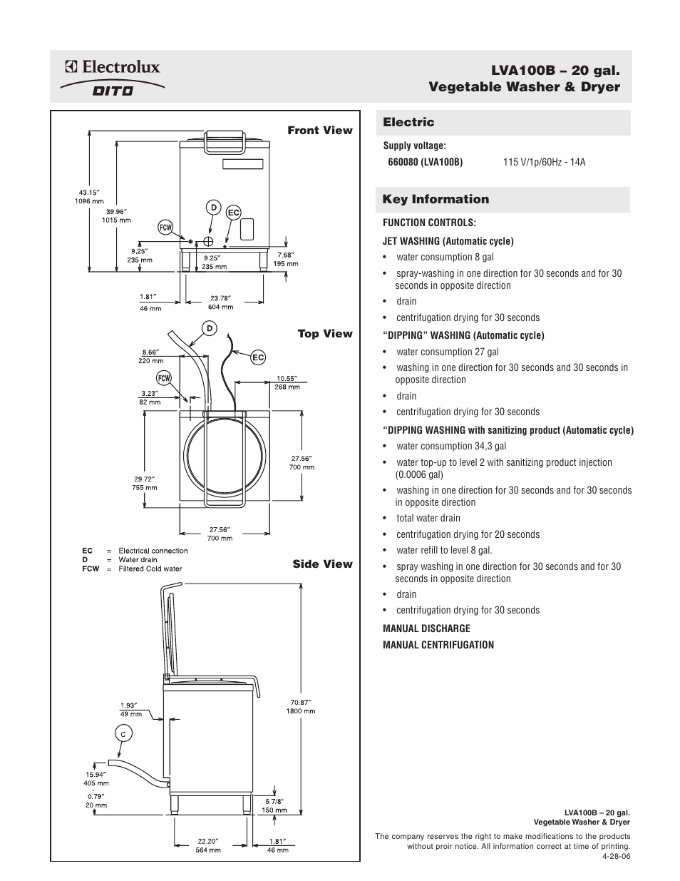 Electrolux Dito 660080 User Manual | Page 2 / 2