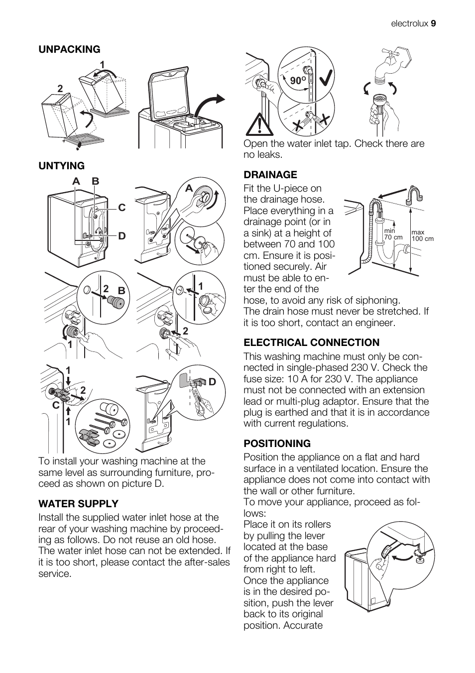 Electrolux EWB 85100 W User Manual | Page 9 / 12