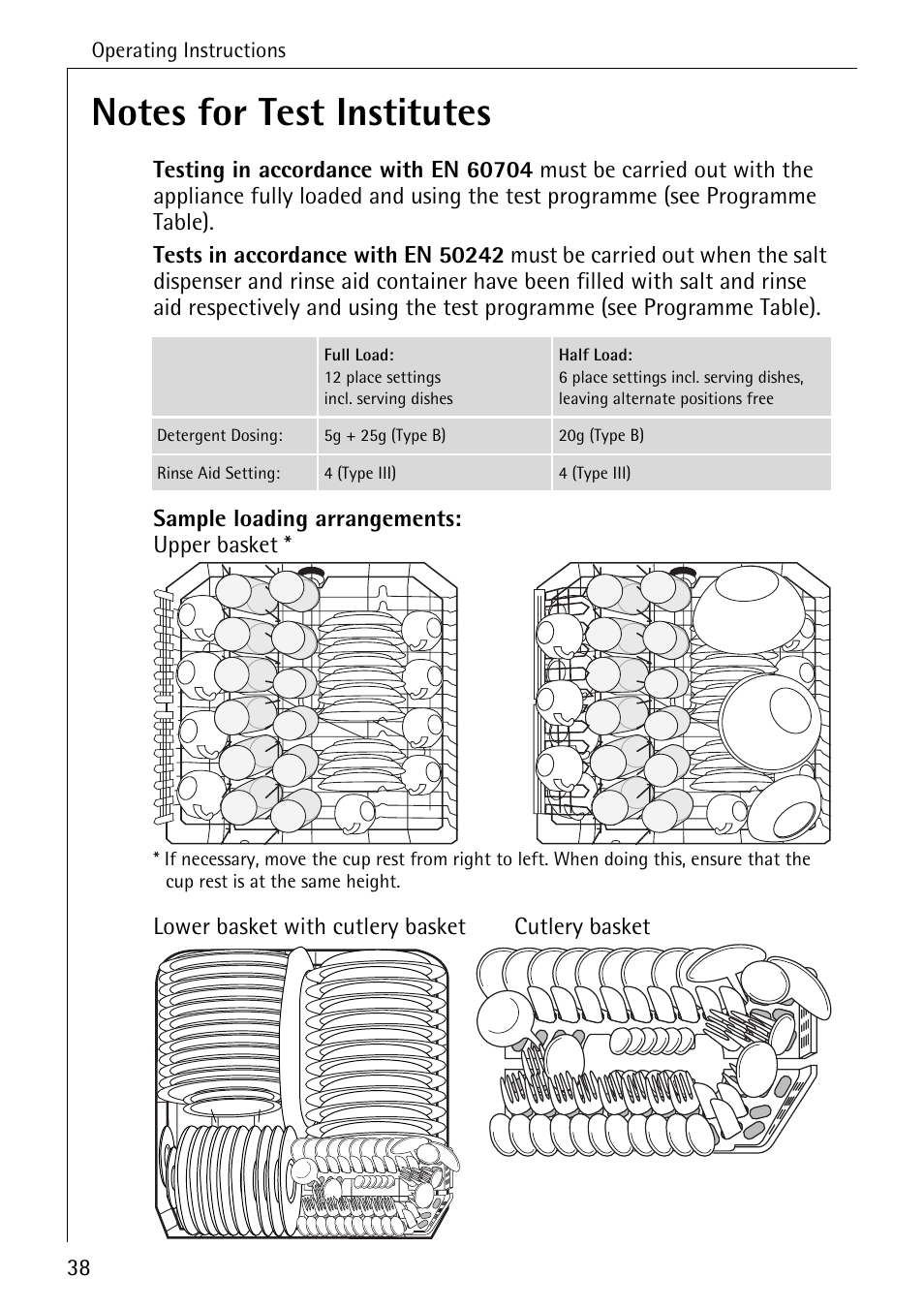 Electrolux 85050 VI User Manual | Page 38 / 48