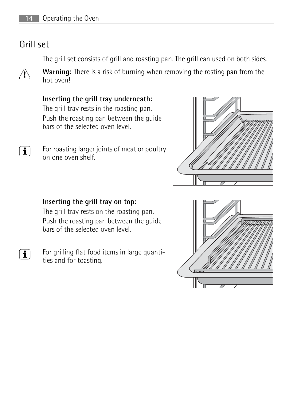 Grill set | Electrolux B2100-5 User Manual | Page 14 / 52