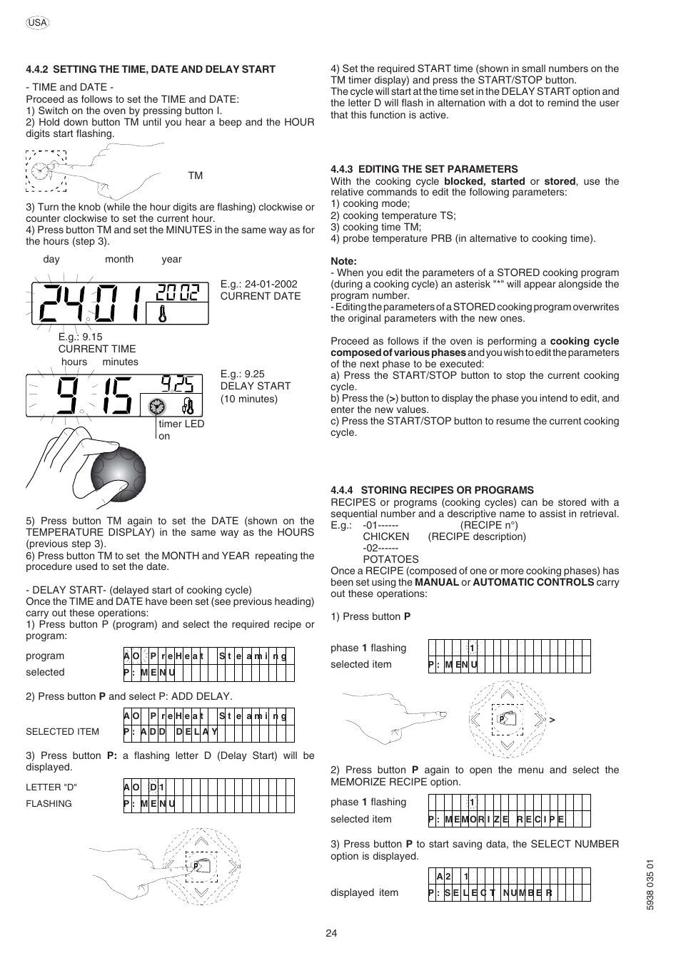 Electrolux Air-O-Convect 269091 User Manual | Page 24 / 30