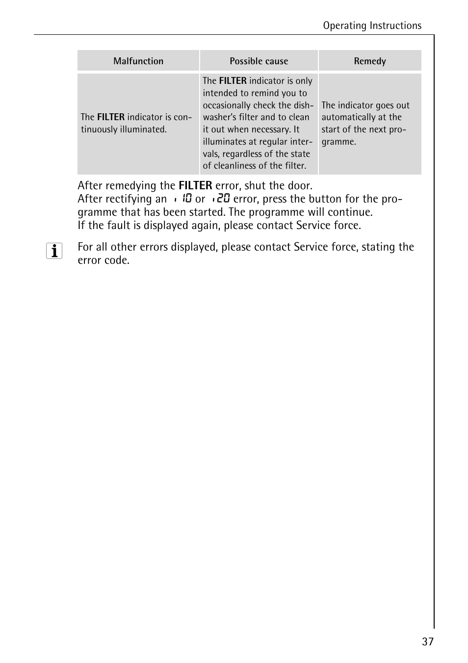 Electrolux 60830 User Manual | Page 37 / 52