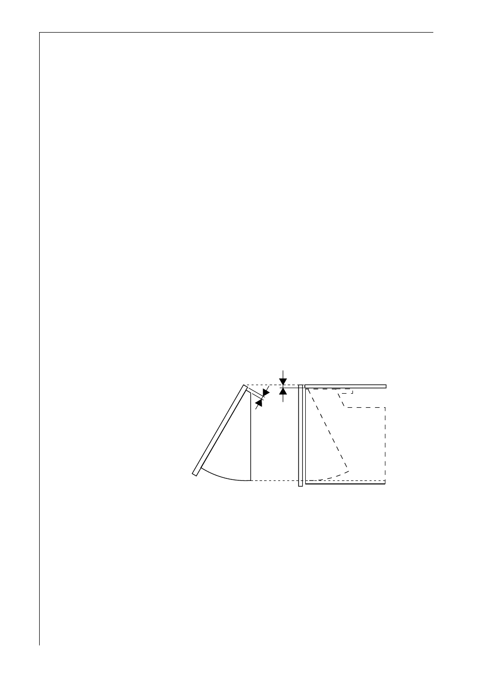 Fixing a furniture door to the visor | Electrolux DE 3160 User Manual | Page 17 / 19