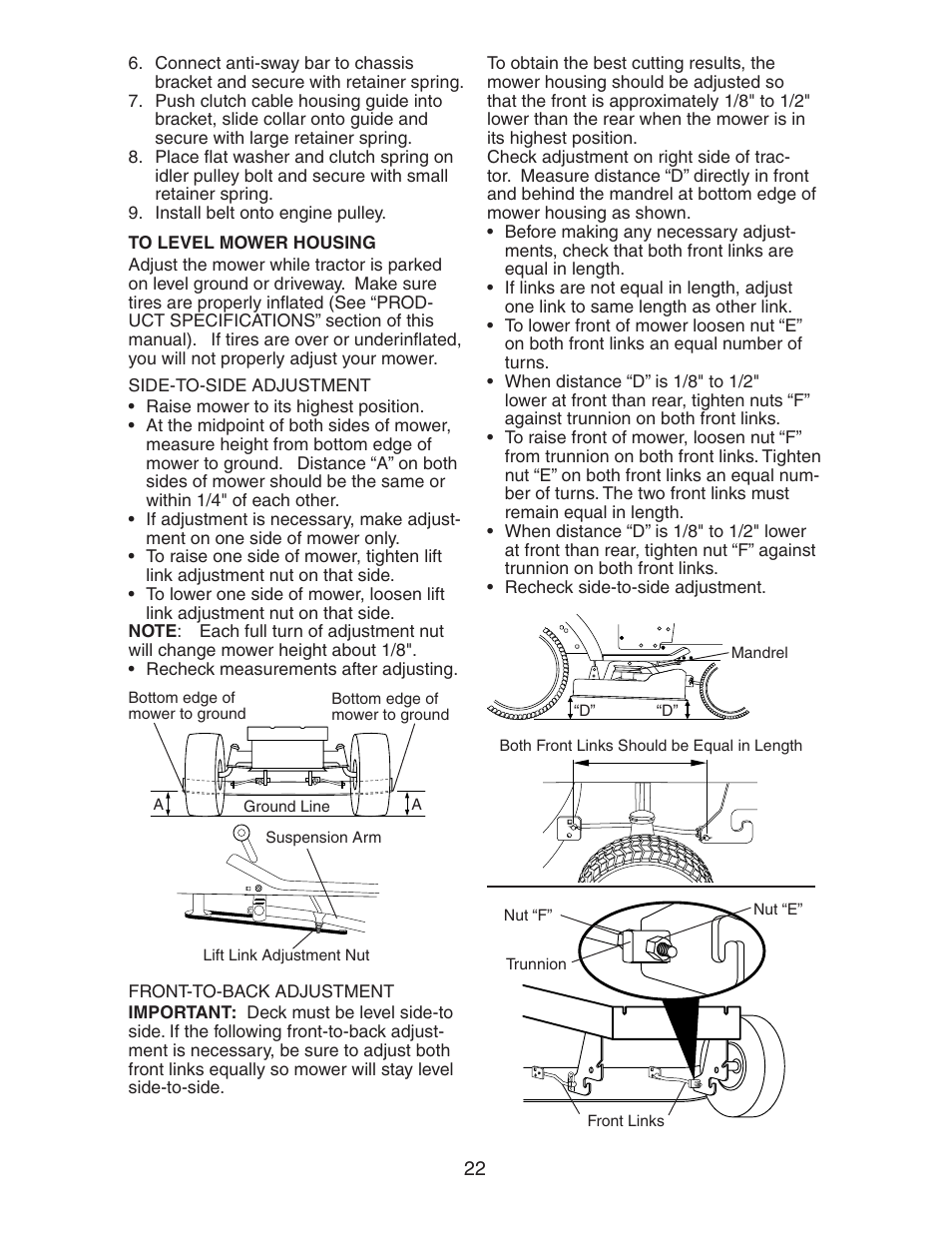 Electrolux AG15538A User Manual | Page 22 / 32