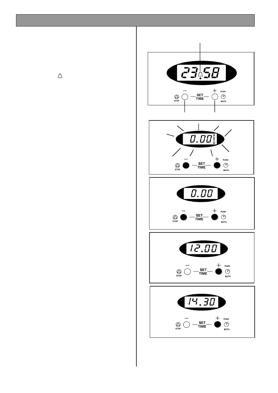 The electronic minute minder | Electrolux DDO60CE User Manual | Page 11 / 36