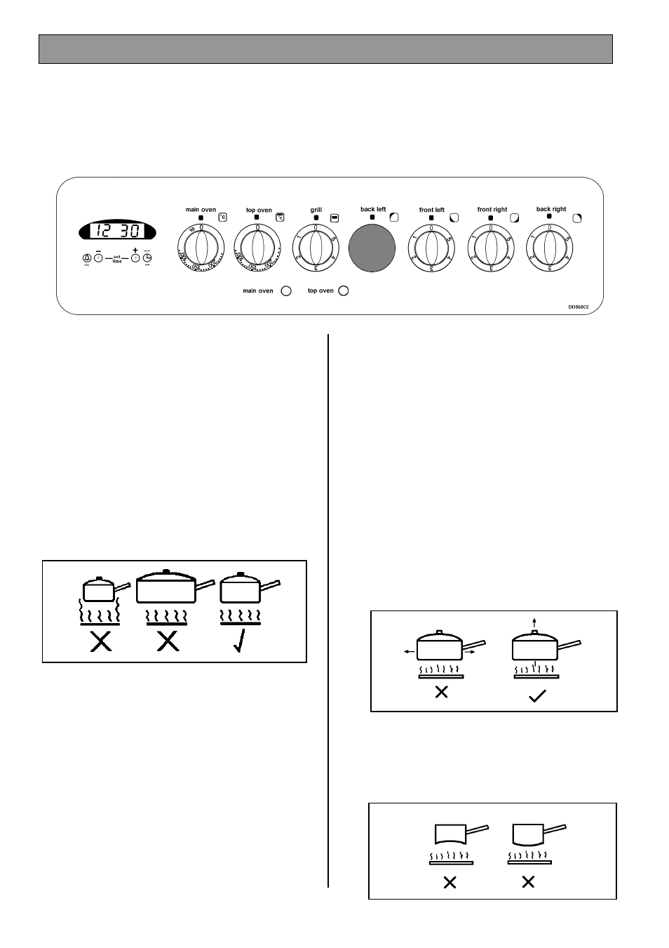 The ceramic hob | Electrolux DDO60CE User Manual | Page 13 / 36