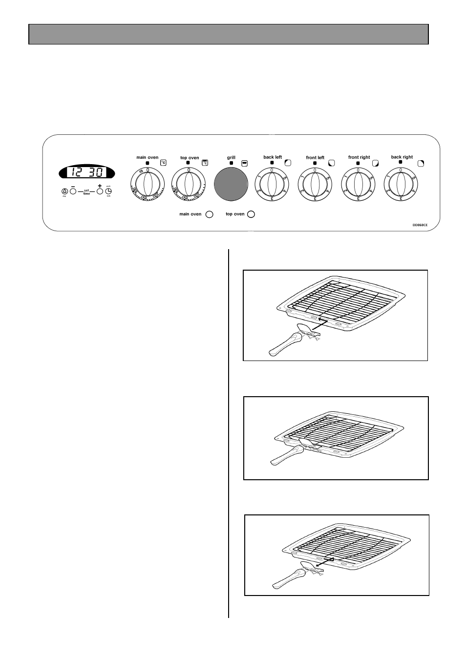 The grill | Electrolux DDO60CE User Manual | Page 15 / 36