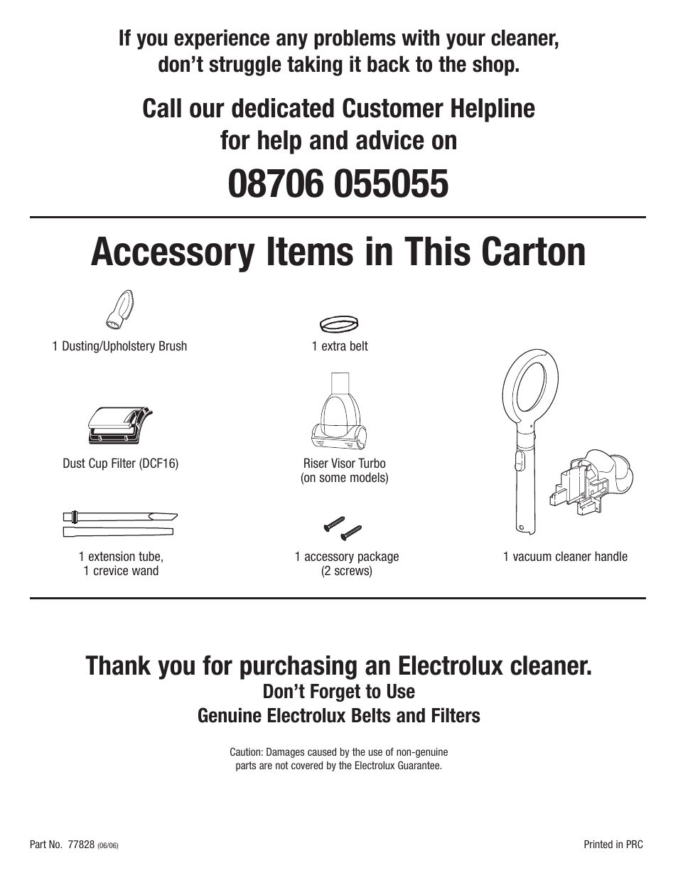 Electrolux Z2950 Series User Manual | Page 12 / 12