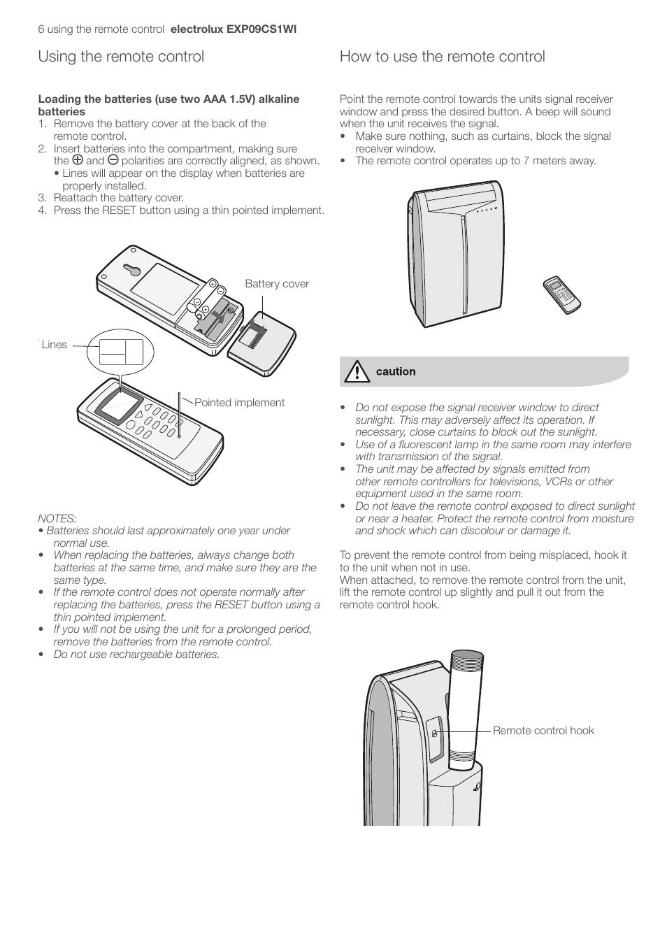 Using the remote control, How to use the remote control | Electrolux U31175 LU4 9QQ User Manual | Page 9 / 27