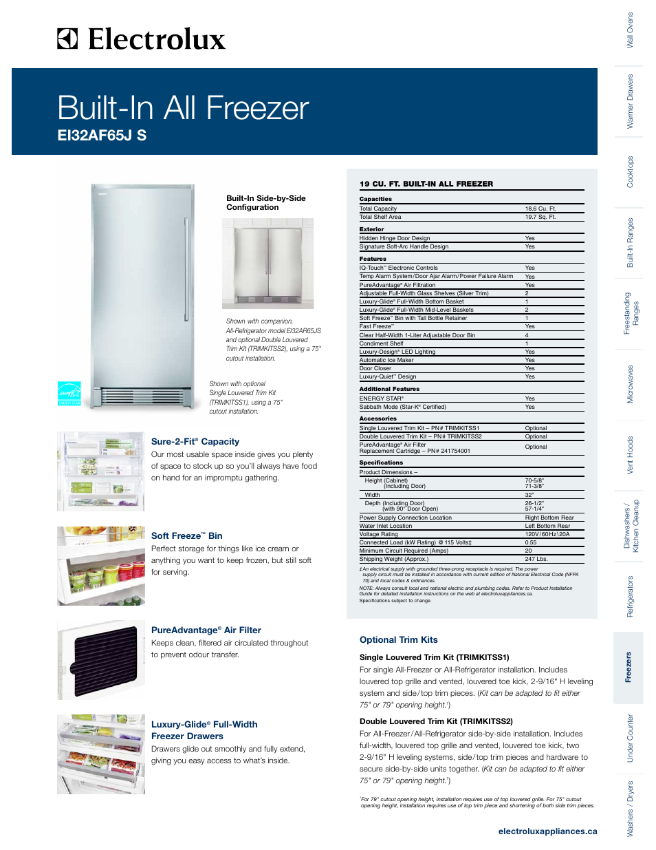 Electrolux EI32AF65J S User Manual | 2 pages