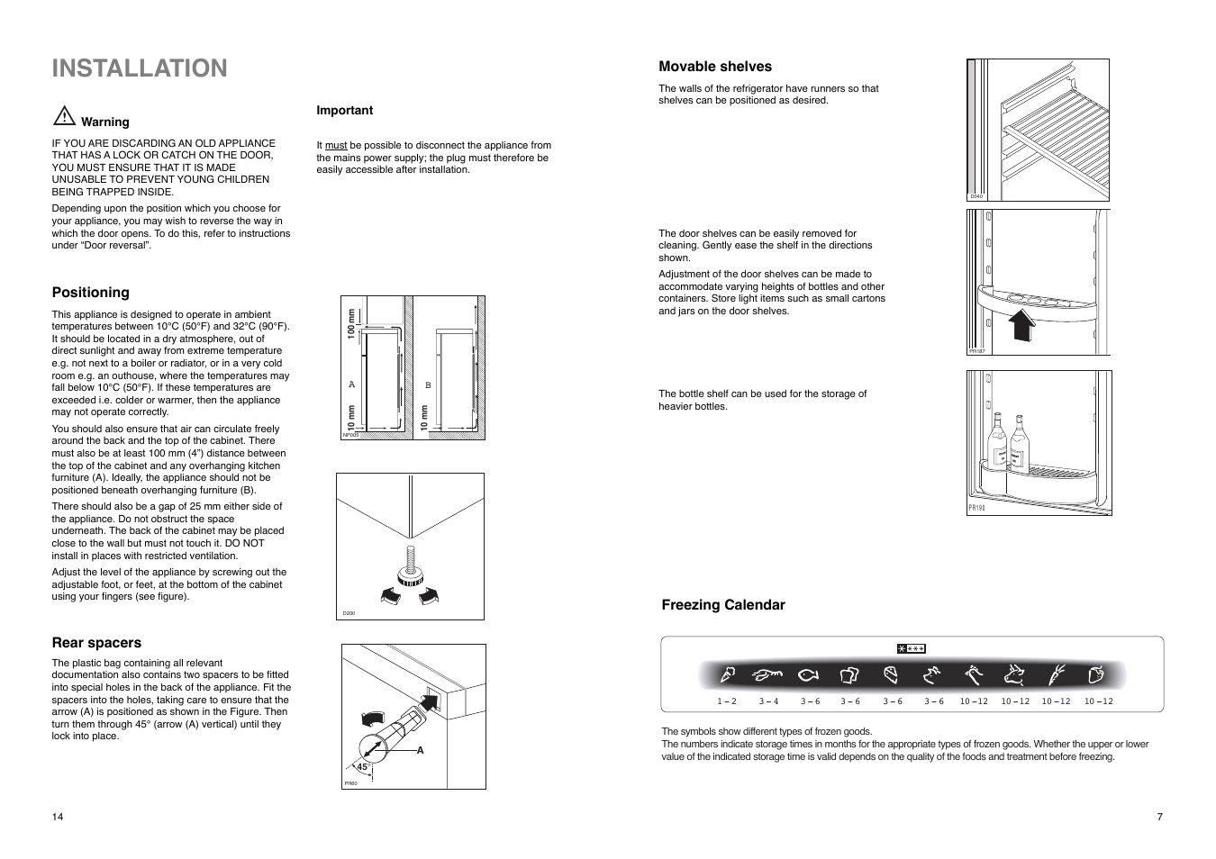 Installation | Electrolux ER 1825 D User Manual | Page 14 / 20