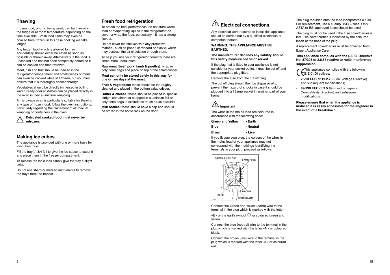 Electrolux ER 1825 D User Manual | Page 15 / 20