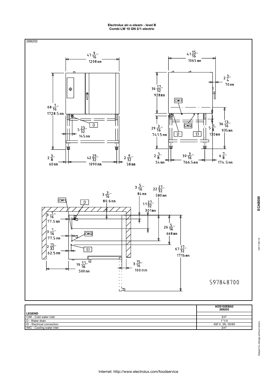 Electrolux Air-O-Steam 268003 User Manual | Page 4 / 4